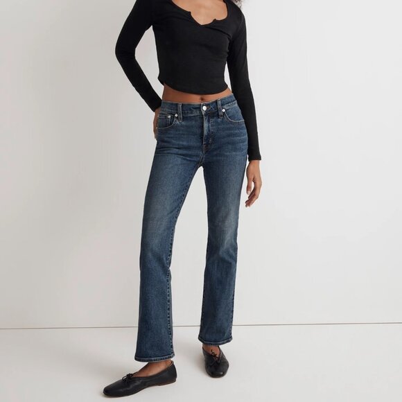Madewell Kick-out crop jeans in Arlen Wash - Size 28 - Picture 1 of 8